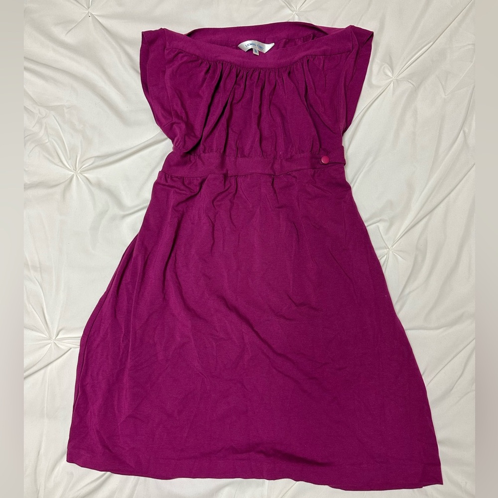 Vintage "Lewis Cho" purple mini dress